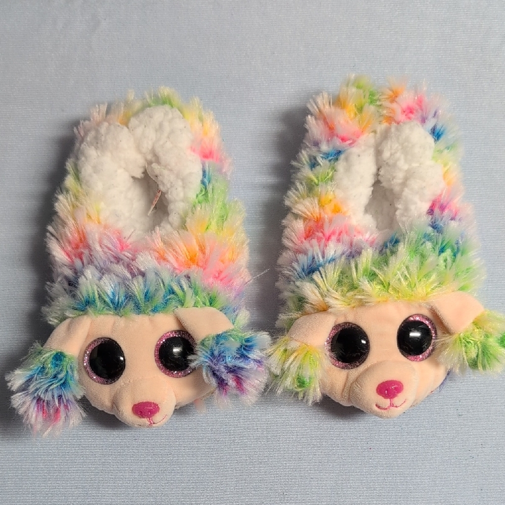 🌈5/$20🌈Bundle!😍Ty Beanie Slippers Sock Poodle Kids Size 11-13